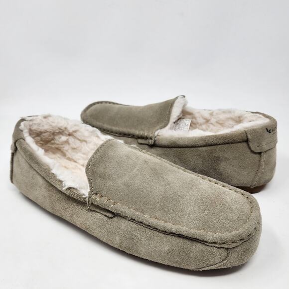 Koolaburra by UGG Slippers Men 11 Tipton Taupe Suede Faux Fur Lining 1105893 - Picture 2 of 10
